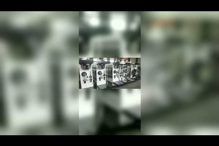 四色印刷开槽大联动，圆压圆模切视频
